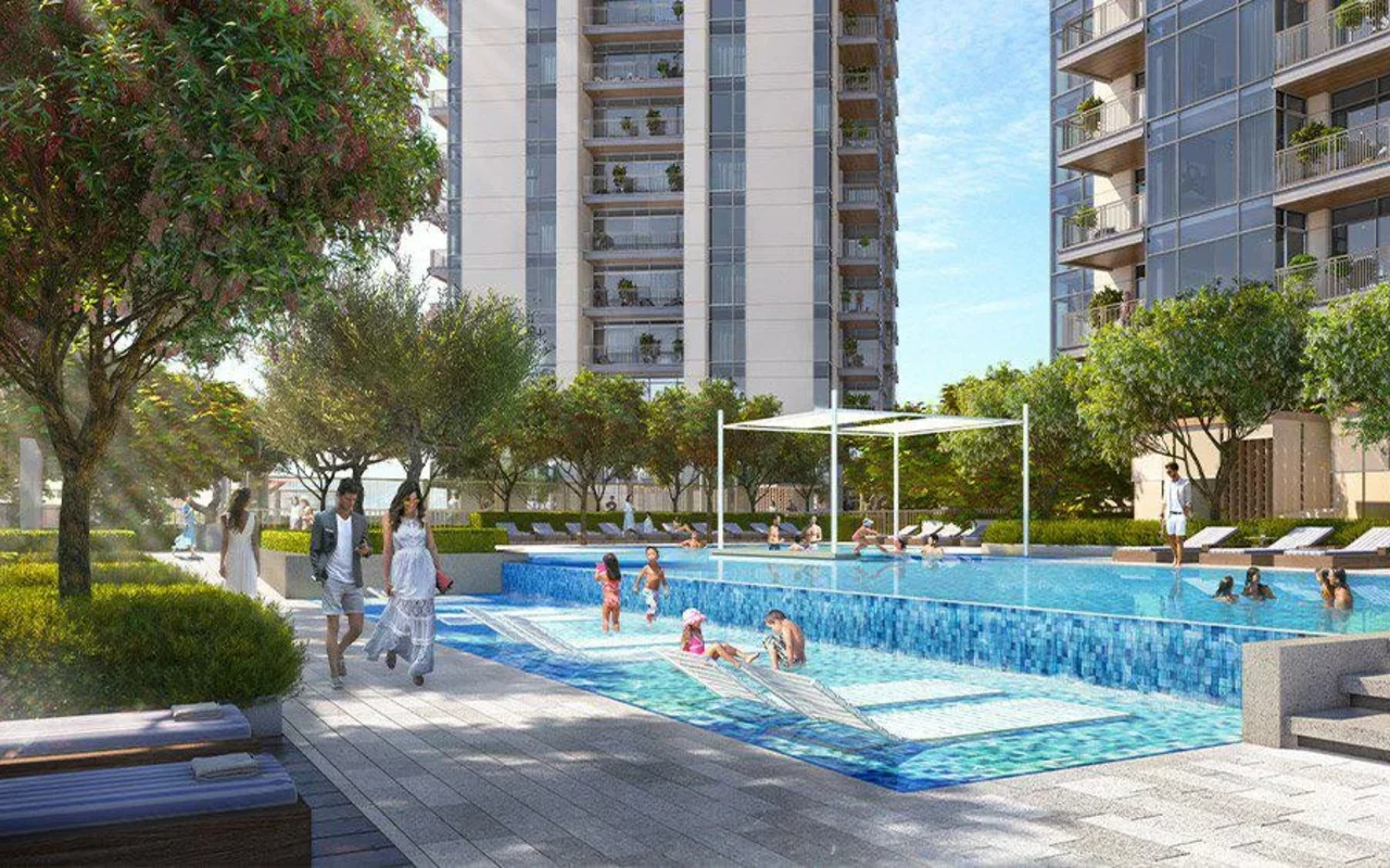 Апартаменты в комплексе New apartments in a prestigious residential complex Creek Rise Towers on an island in Dubai Cree ..., Дубай