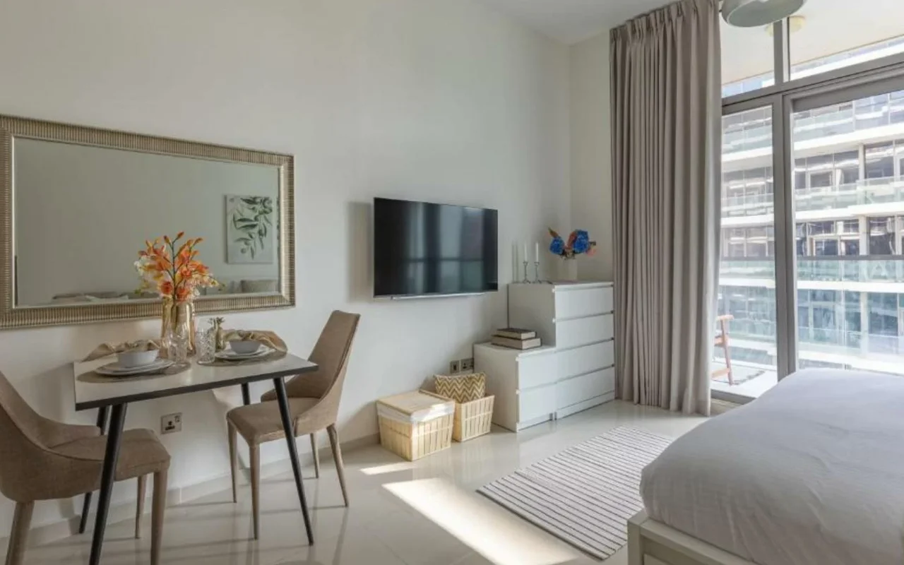 Апартаменты в комплексе Premium residence Orchid with a swimming pool and a spa center in the prestigious area of Damac ..., Дубай