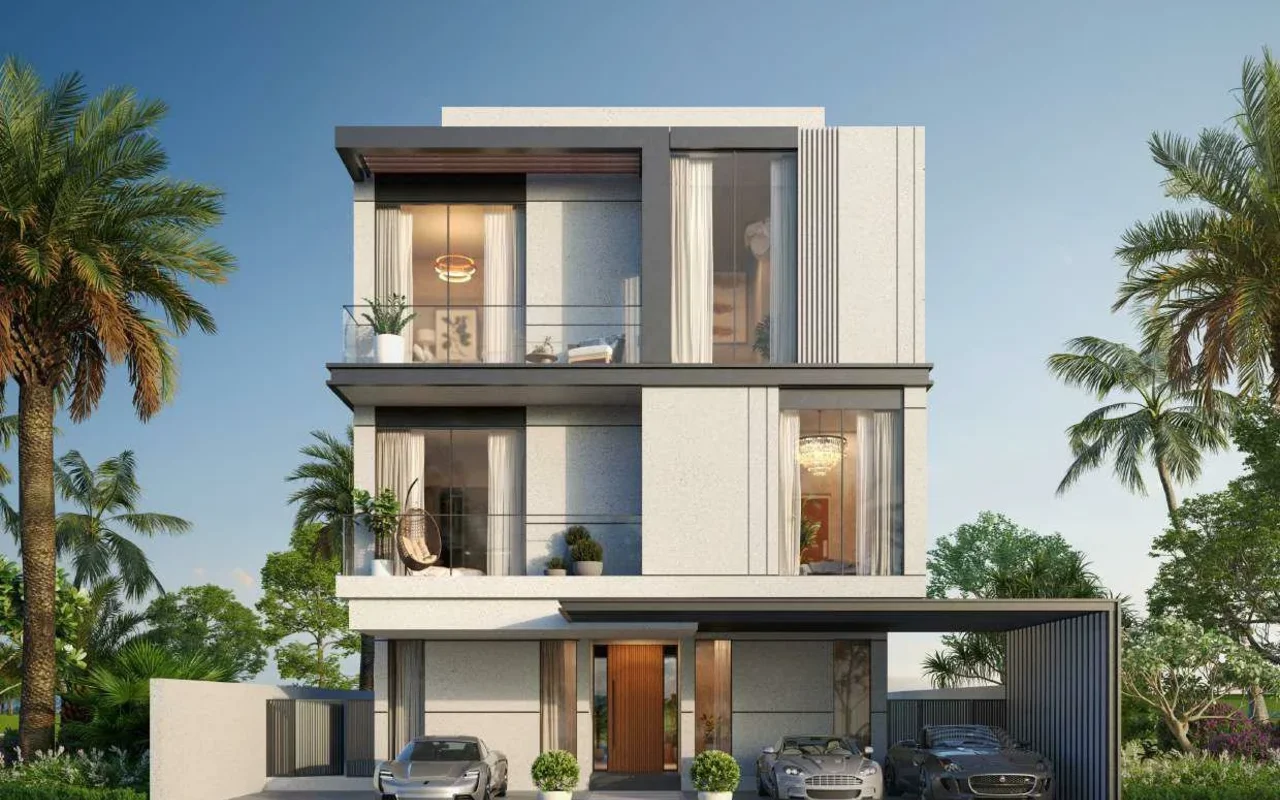 New complex of villas and townhouses with a golf course Terra Golf Collection, Jumeirah Golf Est ...
