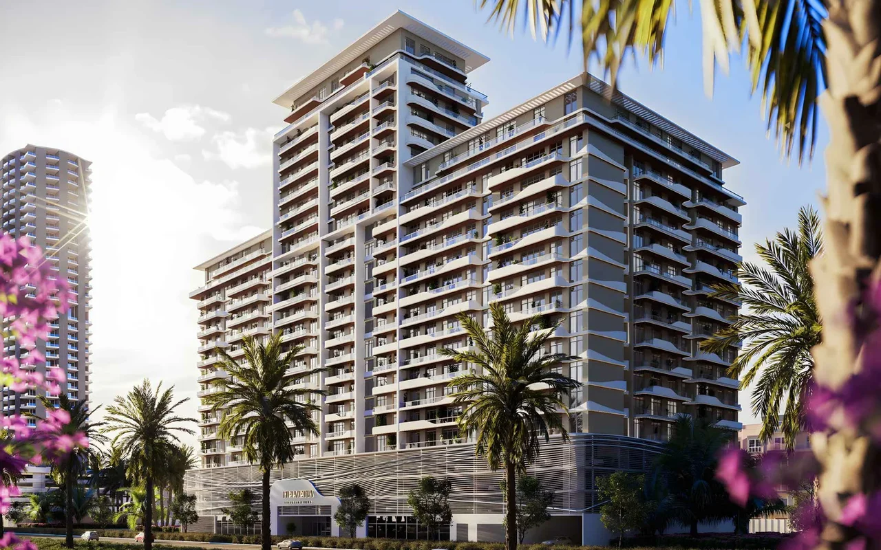 New Helvetia Residence with a swimming pool and a tennis court close to Downtown Dubai, JVC, Dub ...