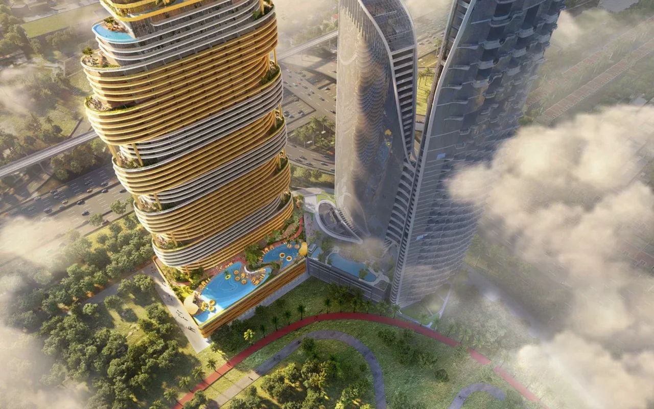 New high-rise Sapphire Residence with swimming pools, a spa center and a co-working area near th ...