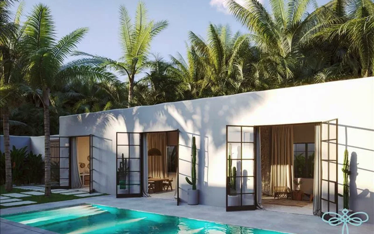 New complex of furnished villas with swimming pools close to Melasti Beach, Bali, Indonesia