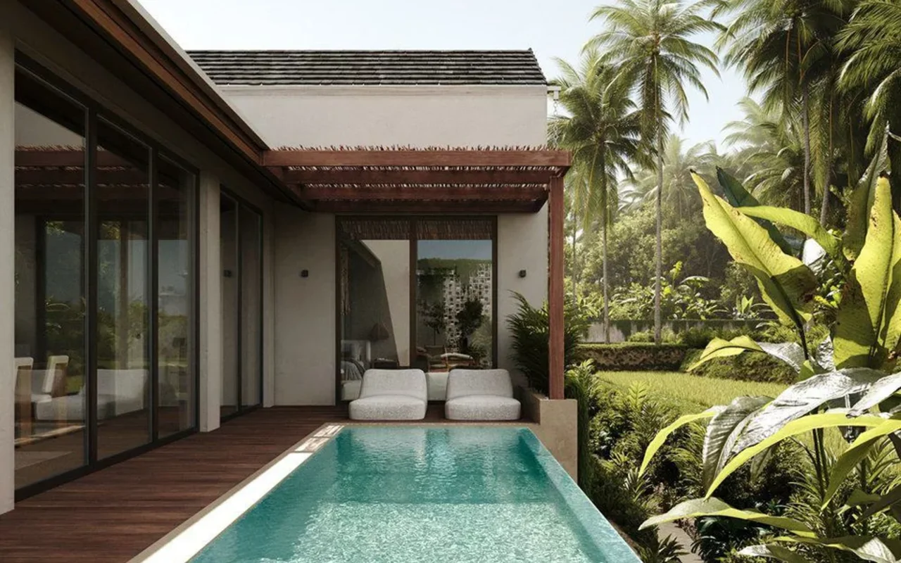 Residential complex New residential complex of first-class villas in Ubud, Bali, Indonesia — 2