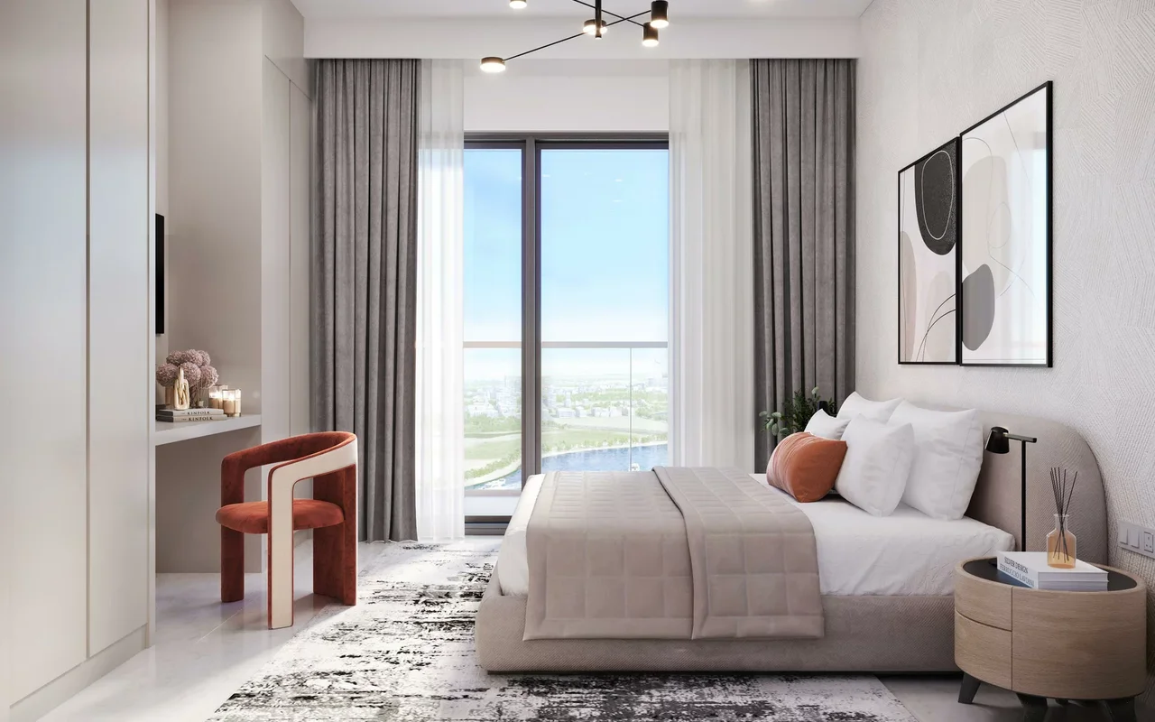 Апартаменты в комплексе New residence Beach Oasis 2 with a swimming pool and a manmade beach, Dubai Studio City, Dubai, UAE, Дубай — 9