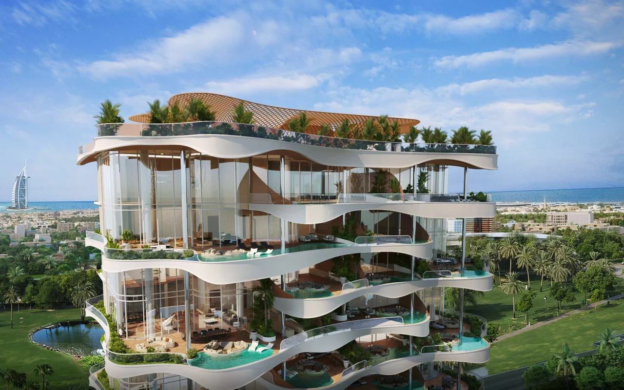 Апартаменты в комплексе New residence Natuzzi with a swimming pool close to beaches, Dubai Islands Front, Dubai, UAE, Дубай — 12