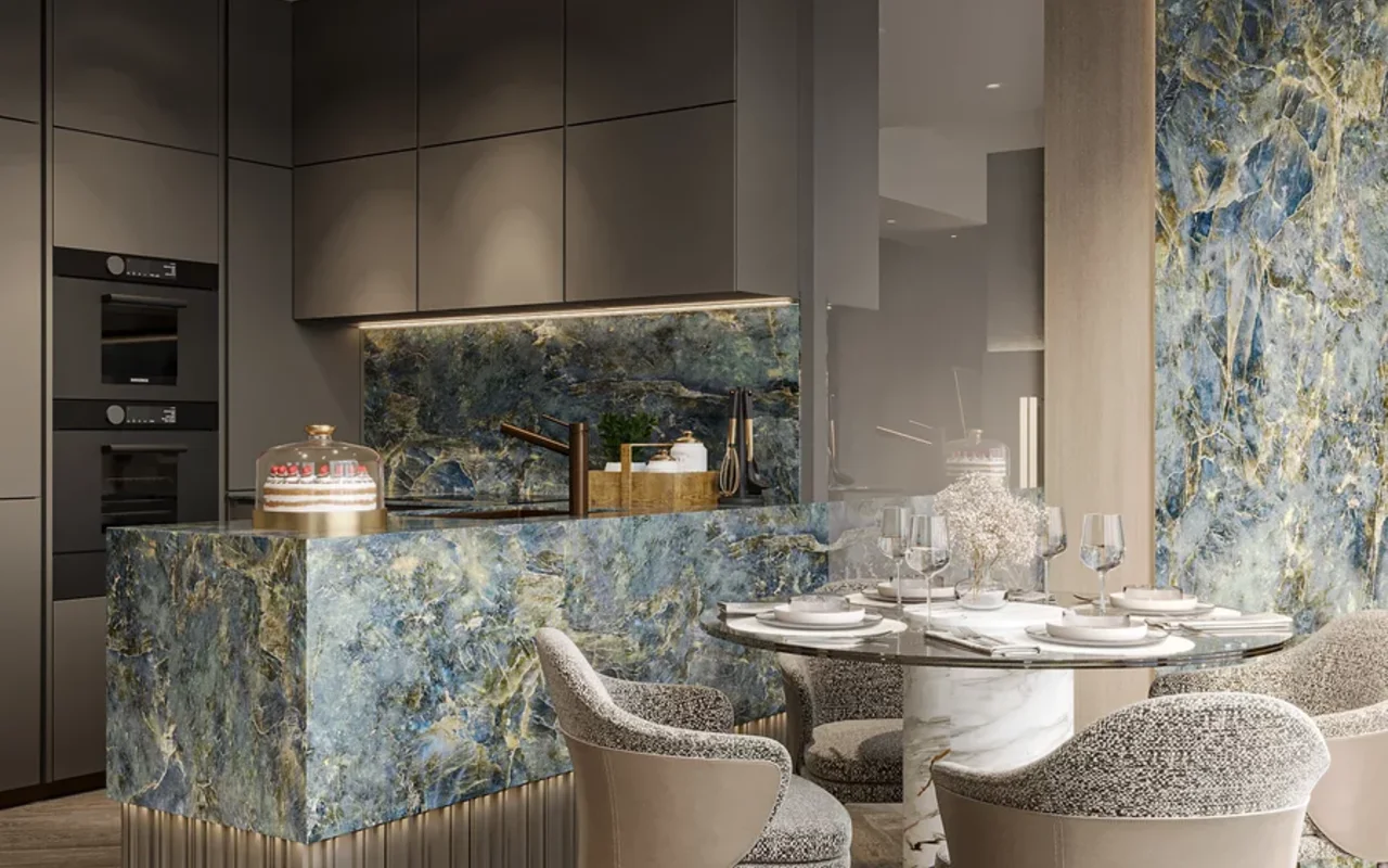 Апартаменты в комплексе New residence Natuzzi with a swimming pool close to beaches, Dubai Islands Front, Dubai, UAE, Дубай — 3