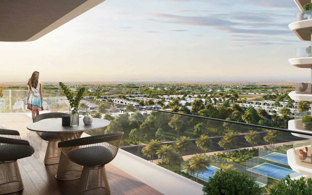 Апартаменты в комплексе New Elo 3 Residence with a swimming pool xlose to Downtown Dubai, Damac Hills 2, Dubai, UAE, Дубай