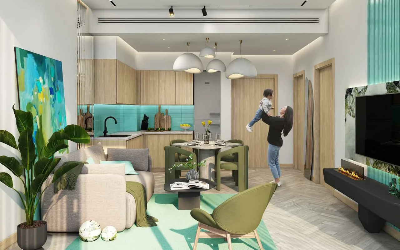 Апартаменты в комплексе New Elo 3 Residence with a swimming pool xlose to Downtown Dubai, Damac Hills 2, Dubai, UAE, Дубай — 3
