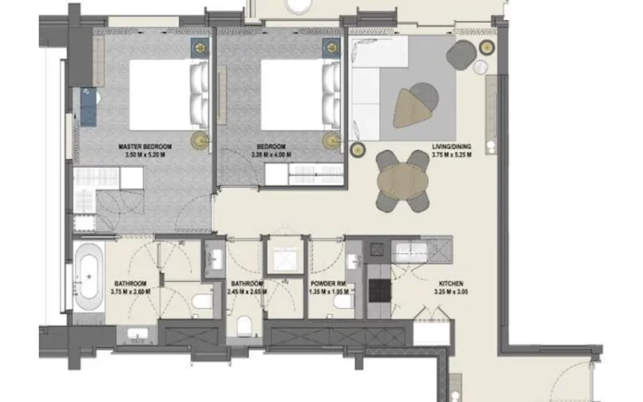1 bedroom apartment 62 m² Dubai, United Arab Emirates — 14