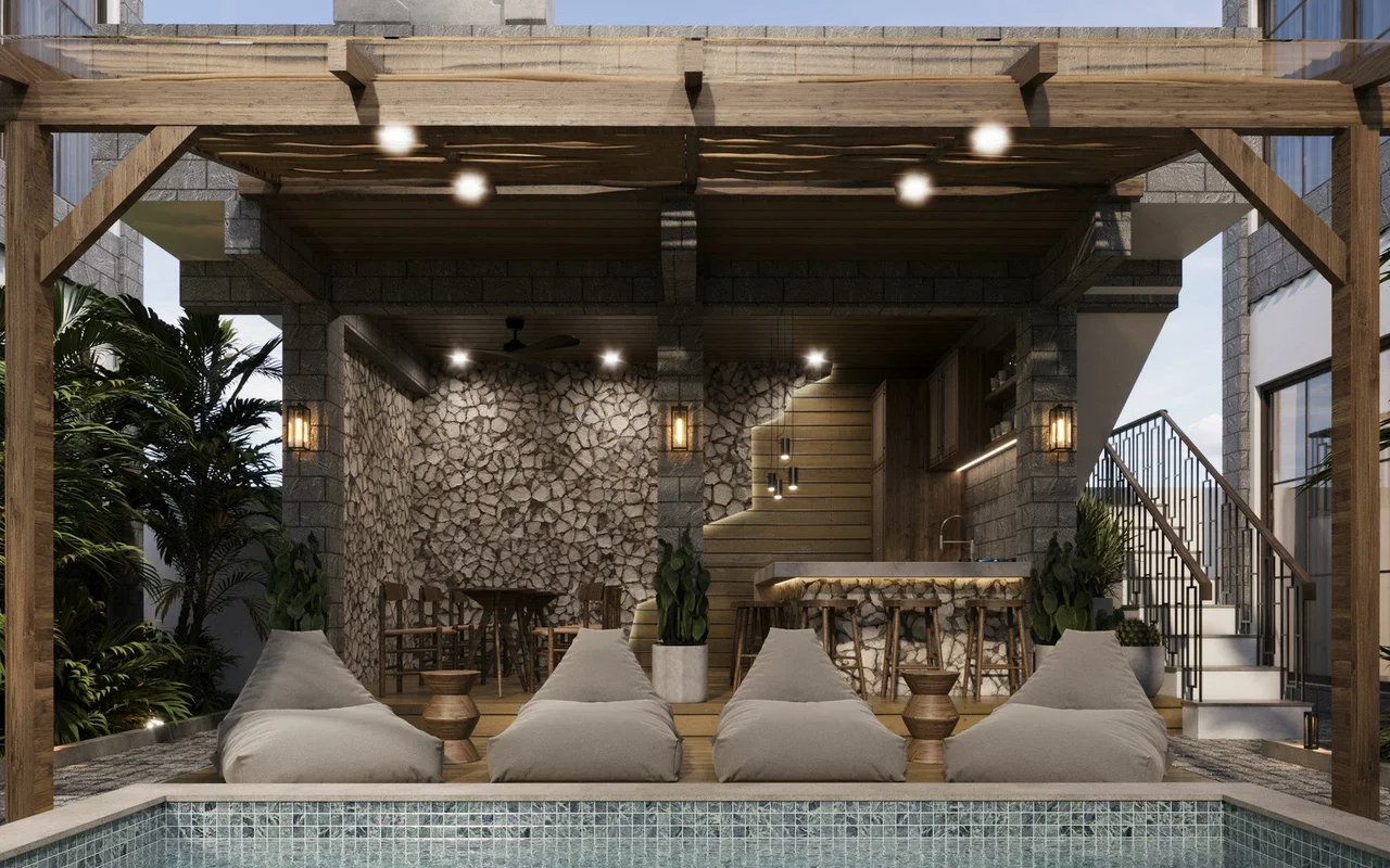 Апартаменты в комплексе Low-rise residential complex with jungle views 5 minutes from Ubud, Bali, Indonesia, Бали — 4