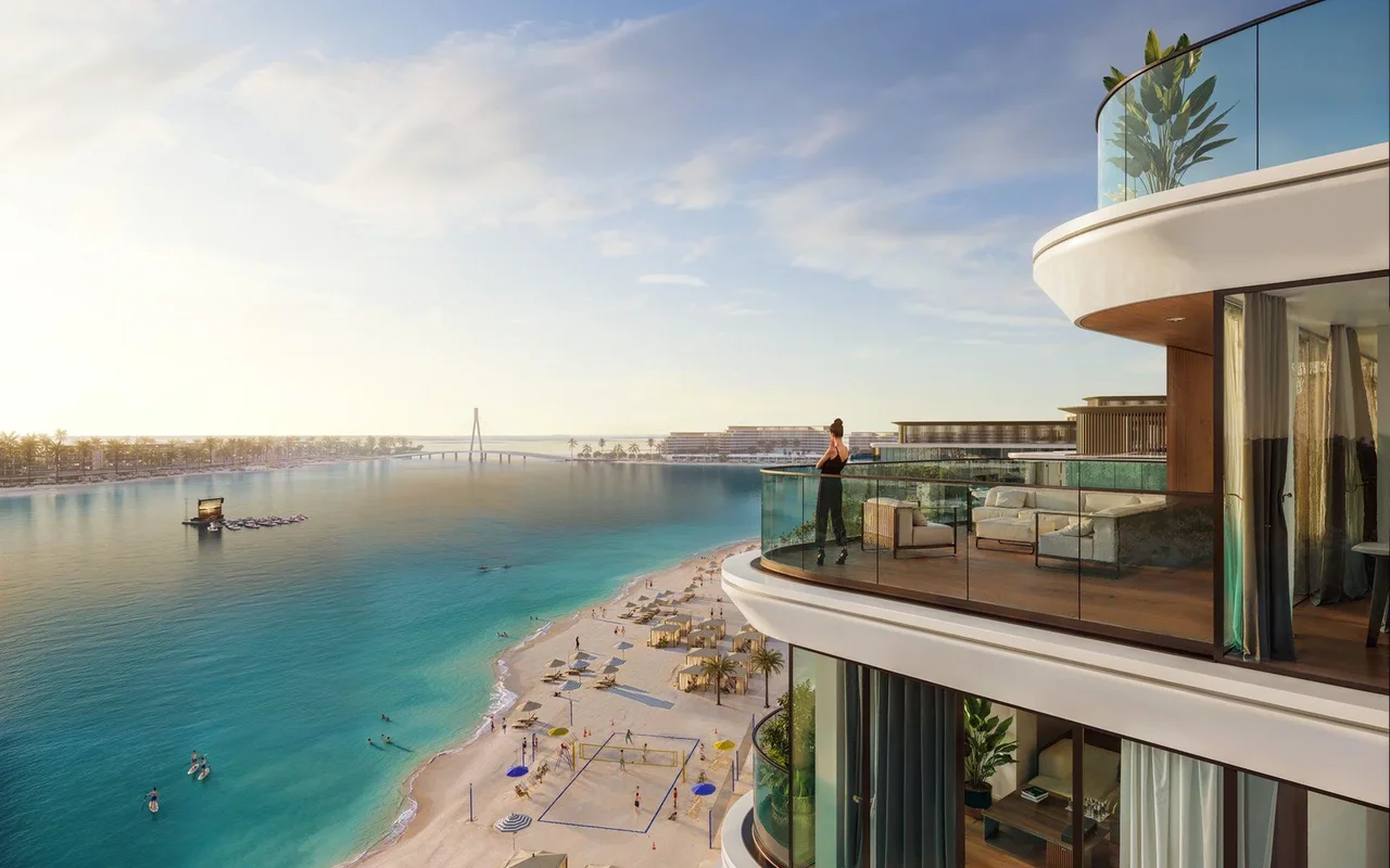 Апартаменты в комплексе New Selene Beach Residences with a lagoon, a swimming pool and parks, Al Seanneeah, Dubai, UAE, Абу-Даби — 2