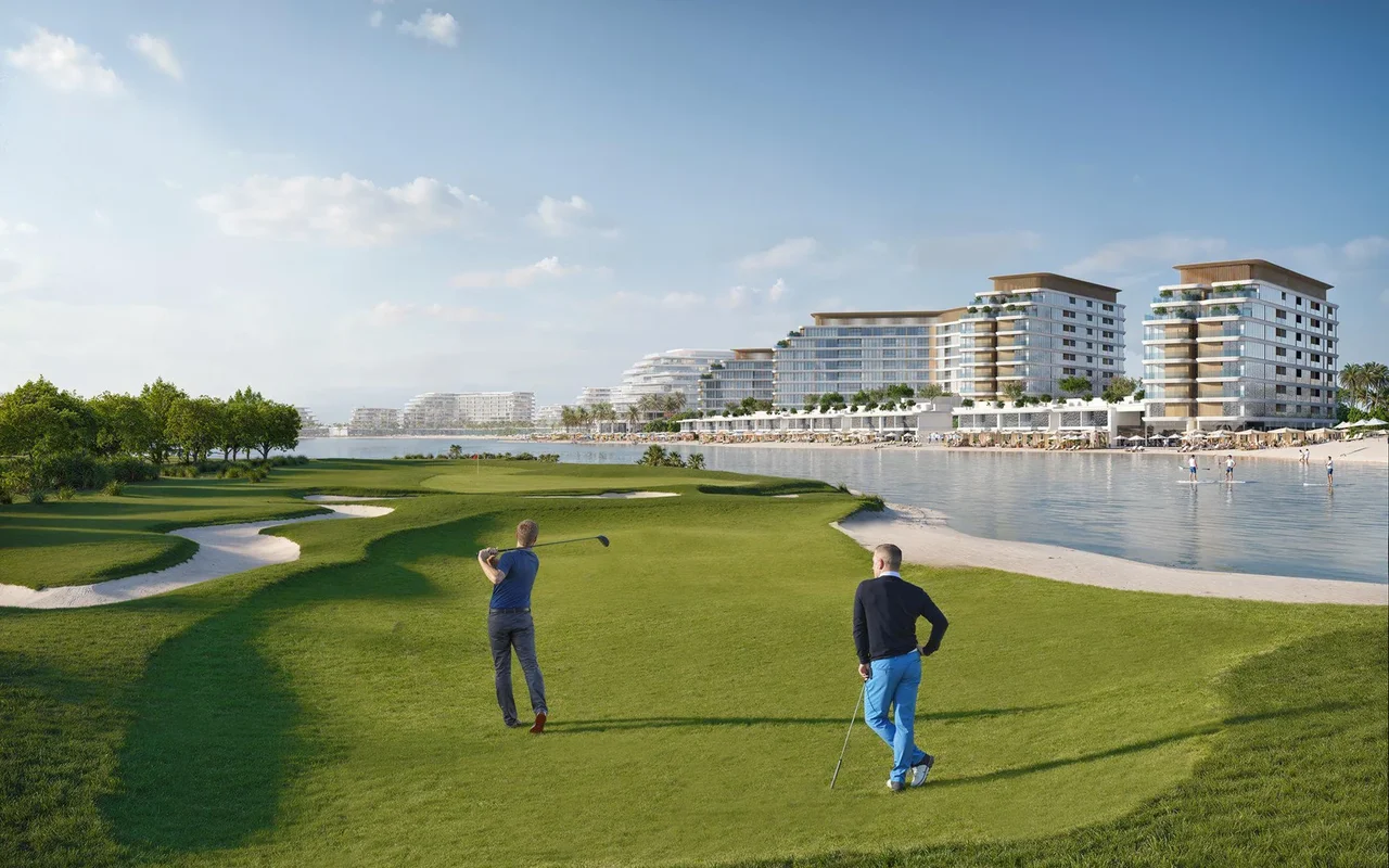 Апартаменты в комплексе New Selene Beach Residences with a lagoon, a swimming pool and parks, Al Seanneeah, Dubai, UAE, Абу-Даби — 11