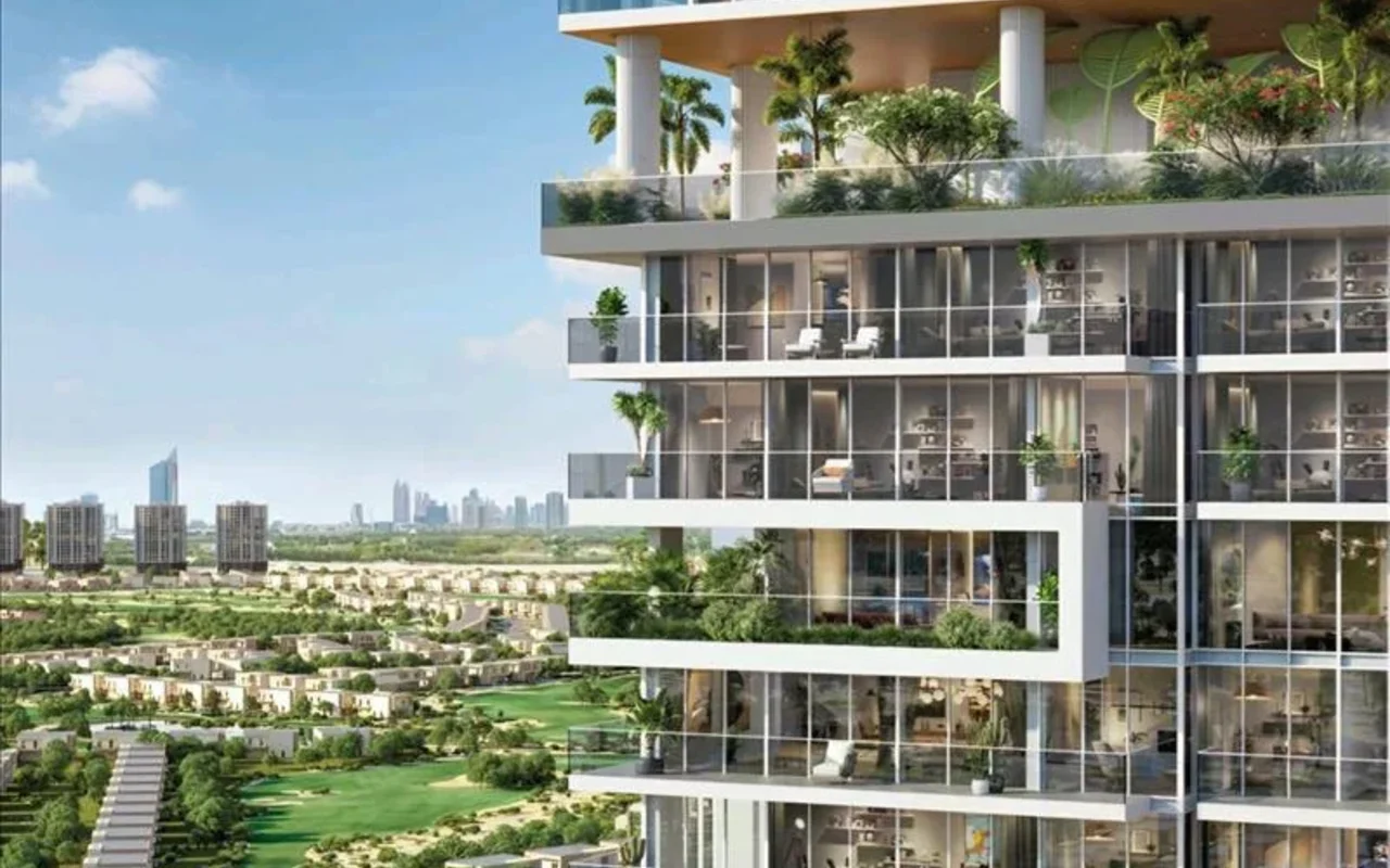New LEGADO Residence with a swimming pool, parks and restaurants, JVC, Dubai, UAE