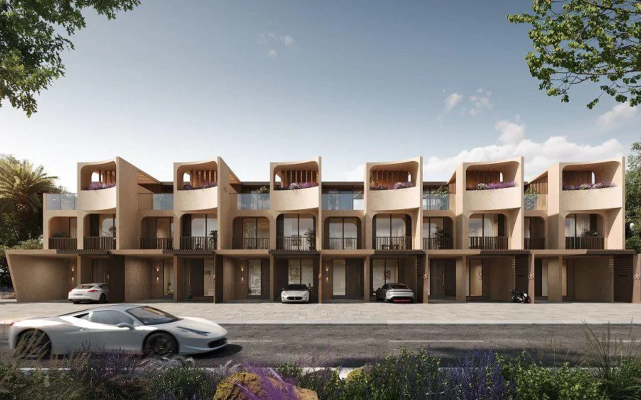 New complex of townhouses Kensington Gardens with a private school and lagoons, International Ci ...