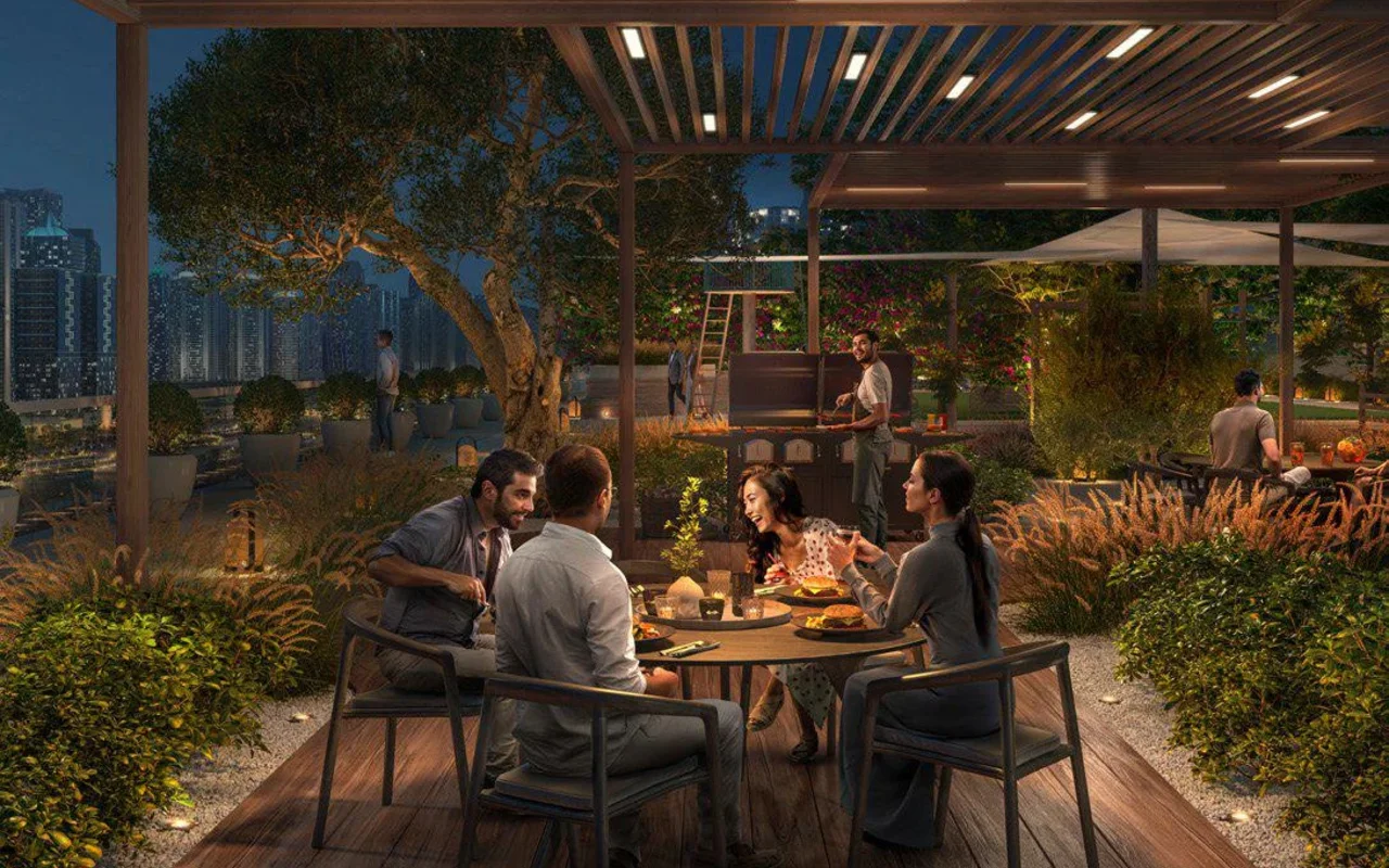 Апартаменты в комплексе Apartments in the new Marina Cove residence with a swimming pool 2 minutes from the waterfront i ..., Дубай