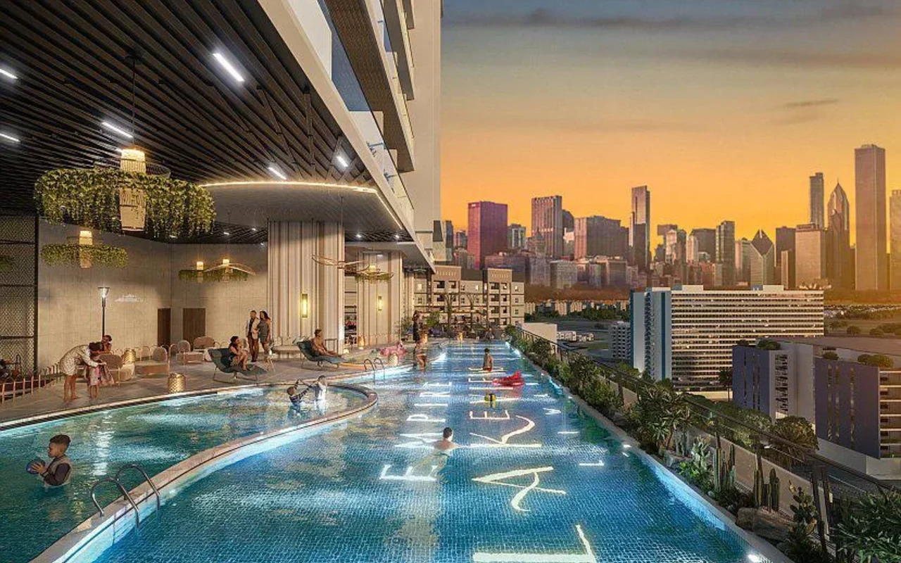 Апартаменты в комплексе New residence Empire Lakeviews Liwan with swimming pools, a mini golf course and a co-working ar ..., Дубай — 3