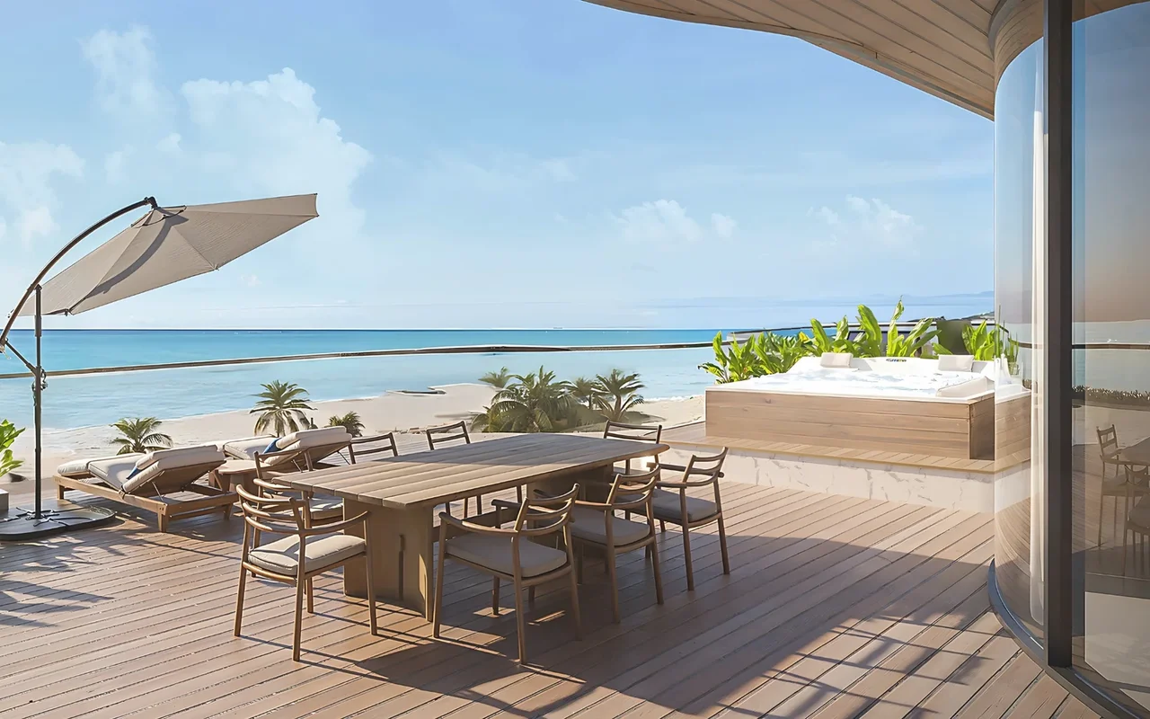 Апартаменты в комплексе Manta Bay , The World's First Sky Beach near to Iconic Wynn Resort on Al Marjan Island, Рас-эль-Хайма — 14