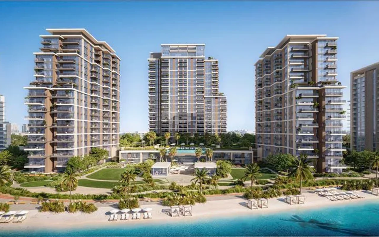 New District One Naya Residences with swimming pools, a lagoon and an interactive fountain, Dist ...