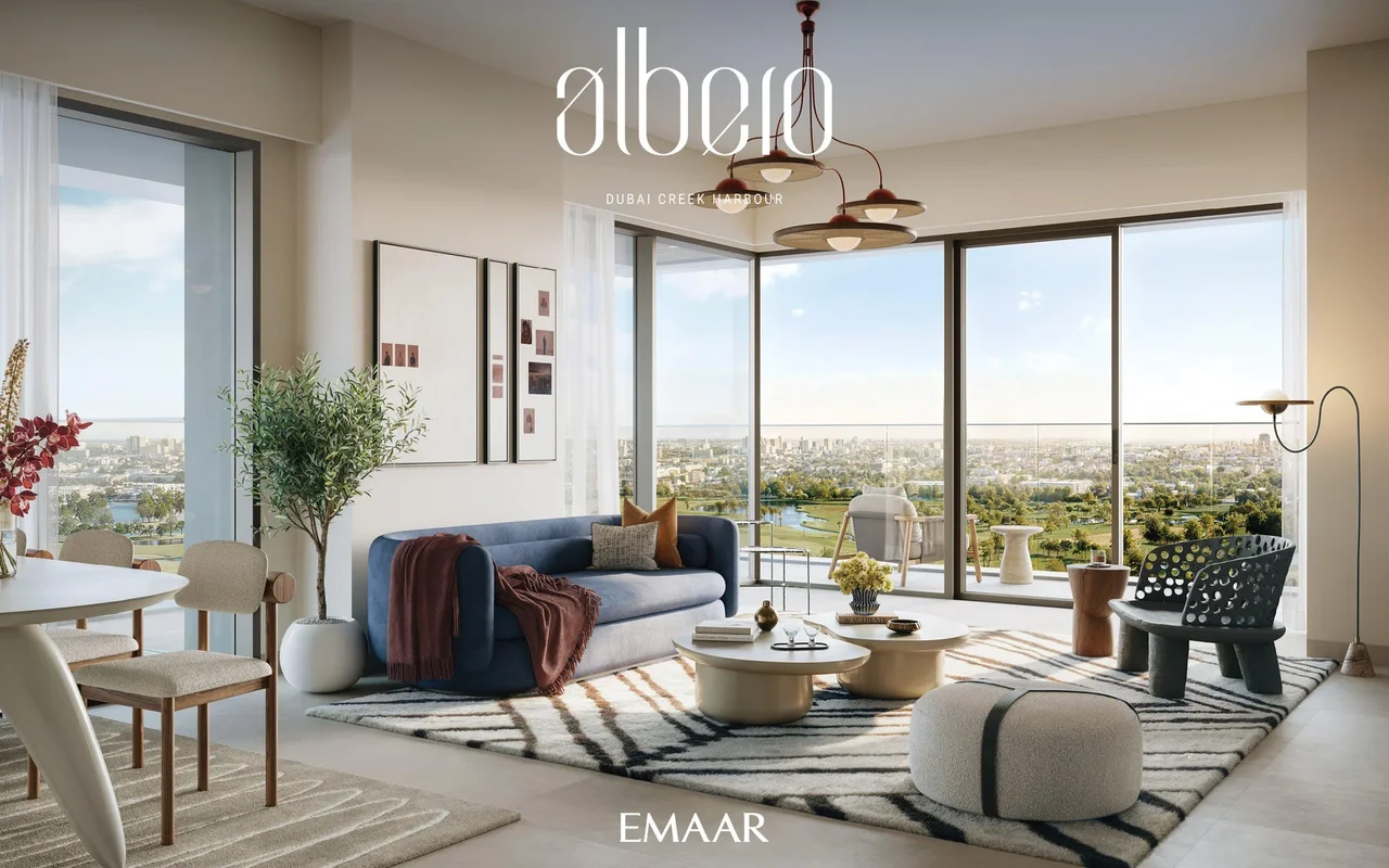 New residential complex Albero near the sea in Dubai Creek Harbor area, UAE
