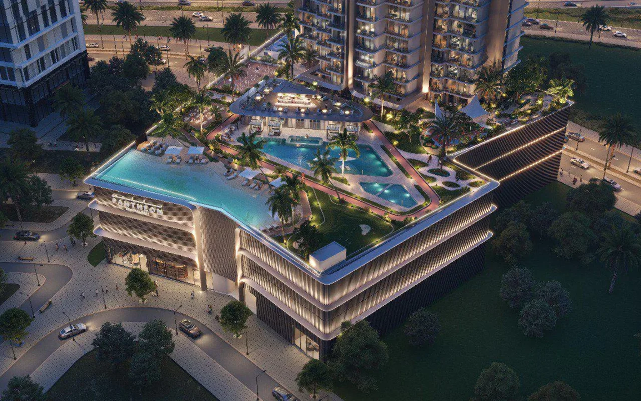 Residential complex New complex of furnished apartments Voxa with swimming pools and a mini golf, JVT, Dubai, UAE — 8