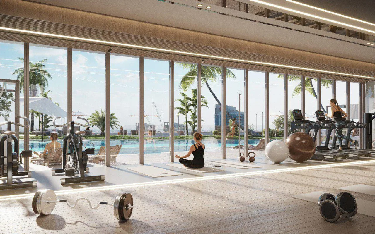 Residential complex New complex of furnished apartments Voxa with swimming pools and a mini golf, JVT, Dubai, UAE — 4