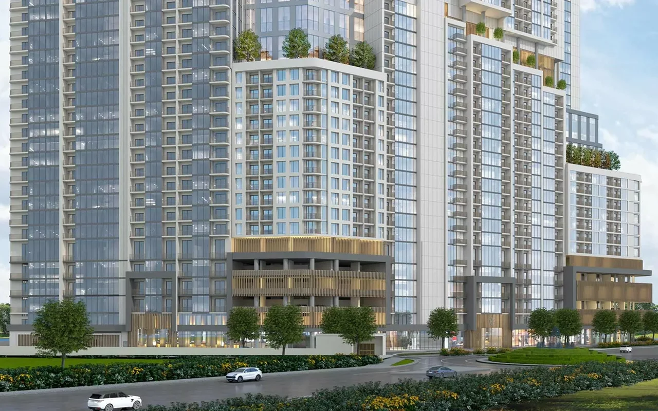 Residential complex New complex of furnished apartments Voxa with swimming pools and a mini golf, JVT, Dubai, UAE — 15
