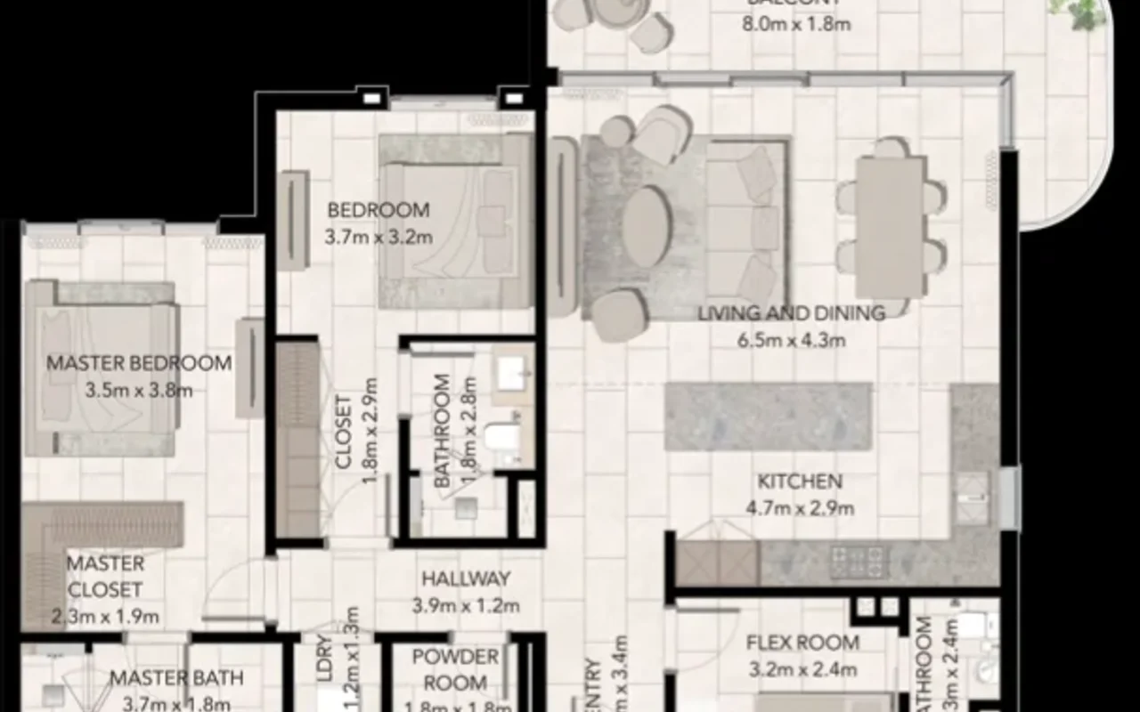 1 bedroom apartment 60 m² Dubai, United Arab Emirates — 10
