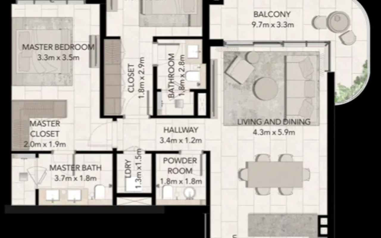 1 bedroom apartment 60 m² Dubai, United Arab Emirates — 9
