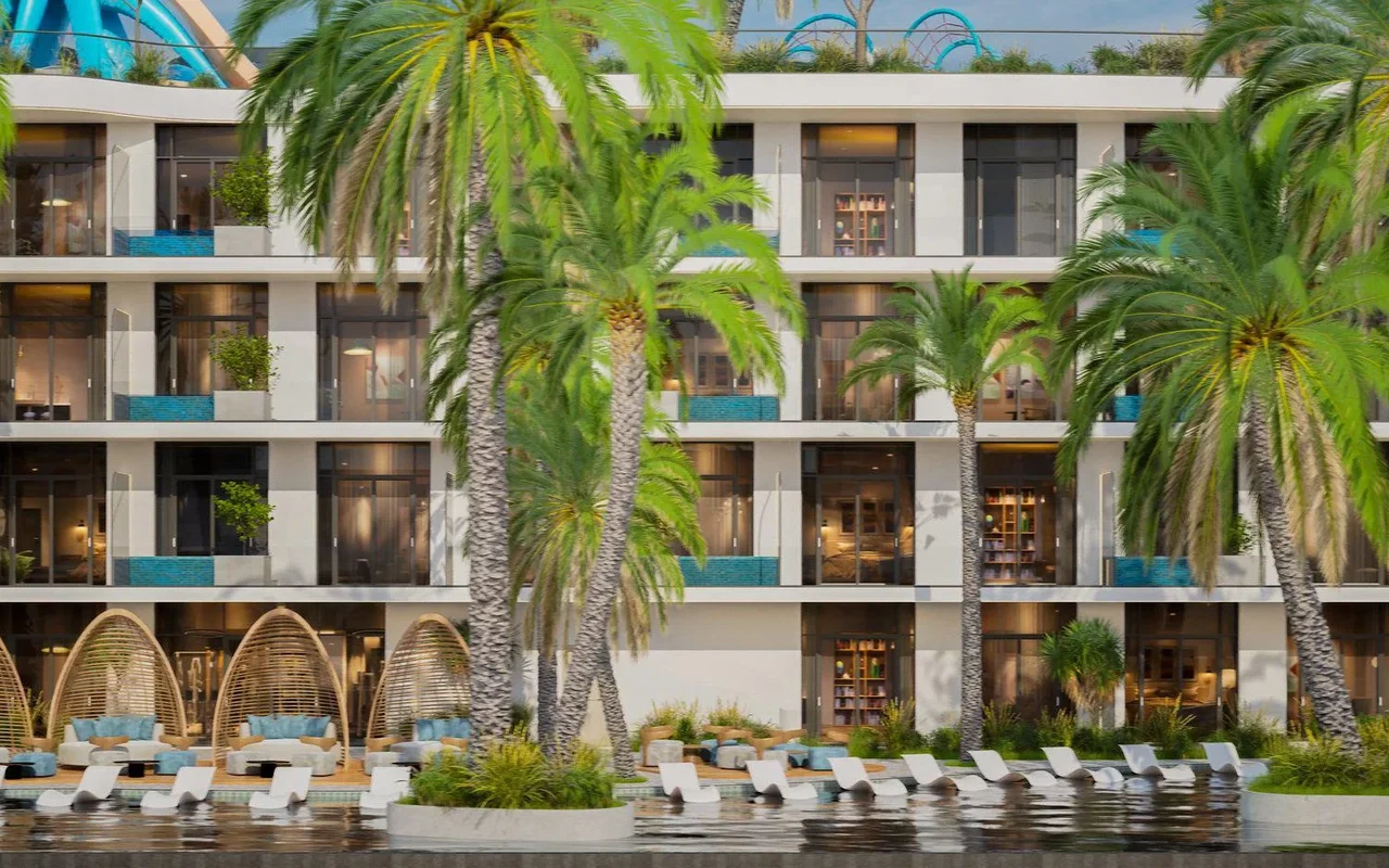 New project Avana Residences with a swimming pool, a kids' adventure area and viewing decks, JVC ...