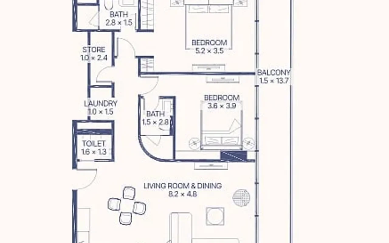 Апартаменты в комплексе Furnished Apartments with Installments in Al Marjan Island, Рас-эль-Хайма — 10