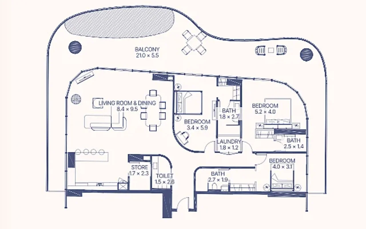 Апартаменты в комплексе Furnished Apartments with Installments in Al Marjan Island, Рас-эль-Хайма — 11