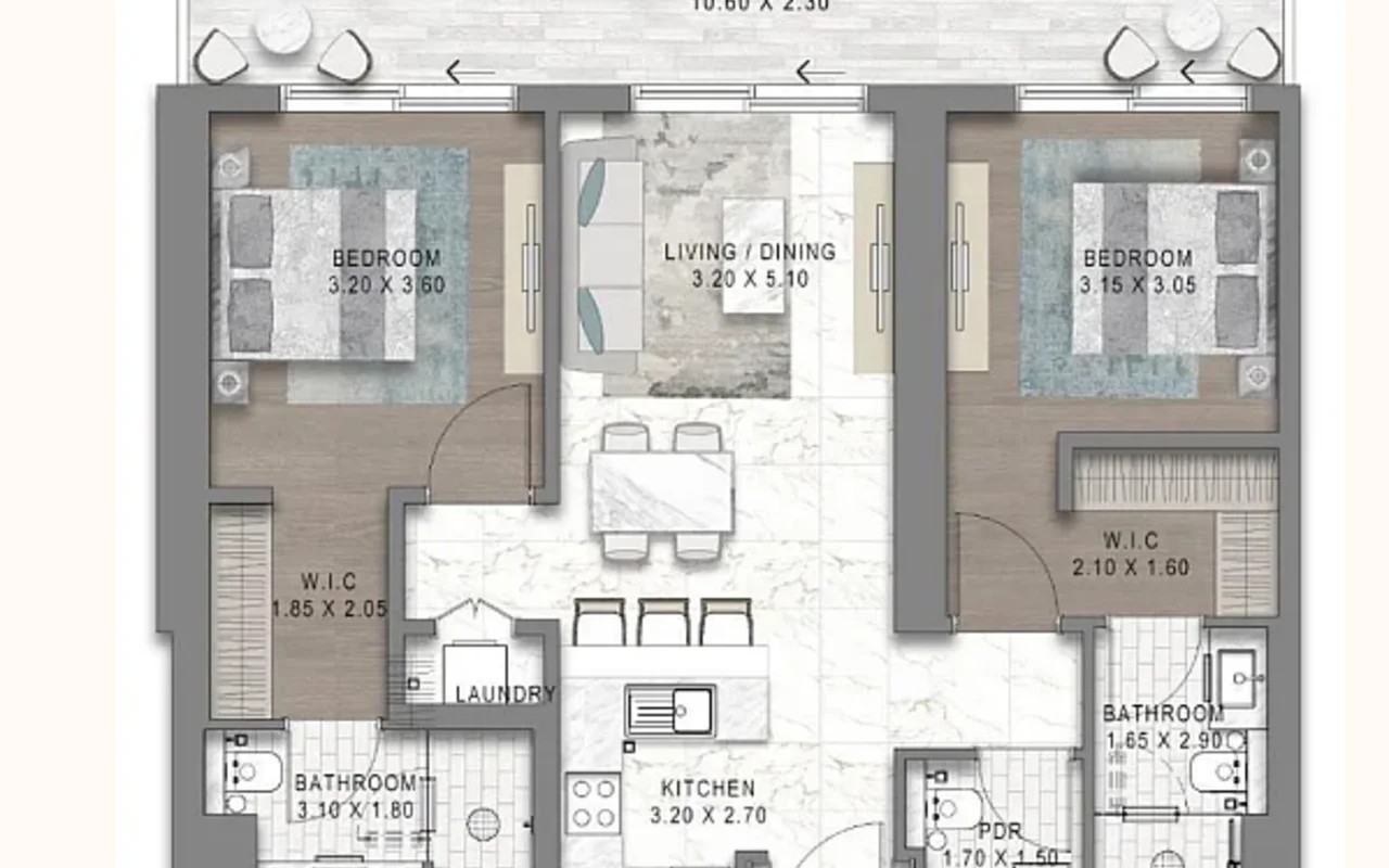 1 bedroom apartment 72 m² Dubai, United Arab Emirates