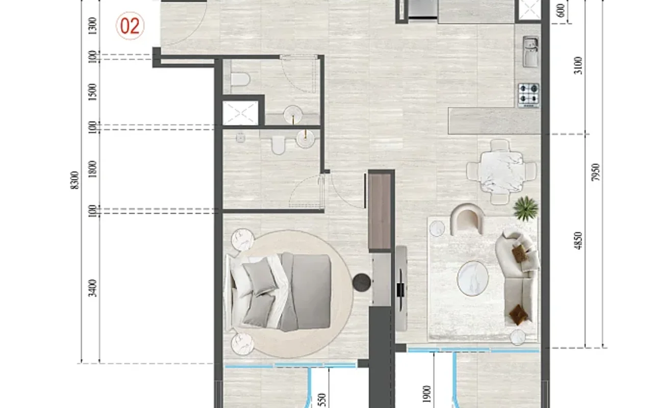 Апартаменты в комплексе Apartments with 5 Years Payment Plan in Jumeirah Village Triangle, Дубай — 11