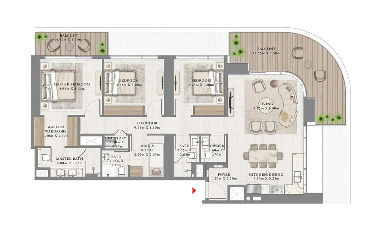 Апартаменты в комплексе Direct Sea View Apartments With installment in Dubai Harbour, Дубай — 11