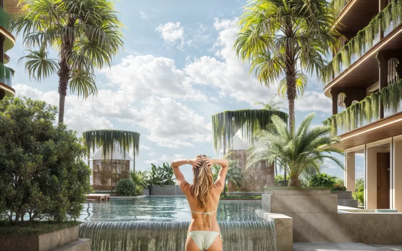 Апартаменты в комплексе Hotel Investicia v otel Amani Melasti na Bali Dohodnost 10 14 godovyh Okupaemost 7 9 let Upravlenie Wy ..., Бали — 10