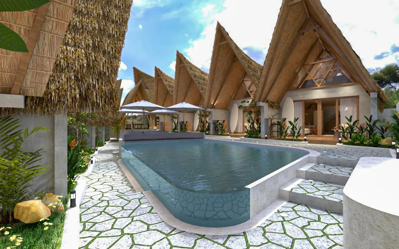 Townhouse Apartamenty na Bali 75 m ot 150 000 Dohod ot 10 Ogranicennoe predlozenie Desa Harmonis 2 — 13