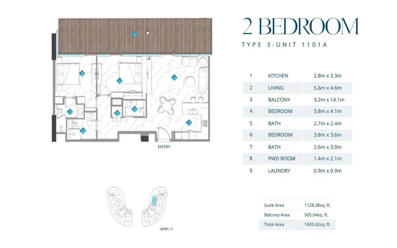 Апартаменты в комплексе Aqua Arc: Premium Living on Al Marjan Island., Рас-эль-Хайма — 11