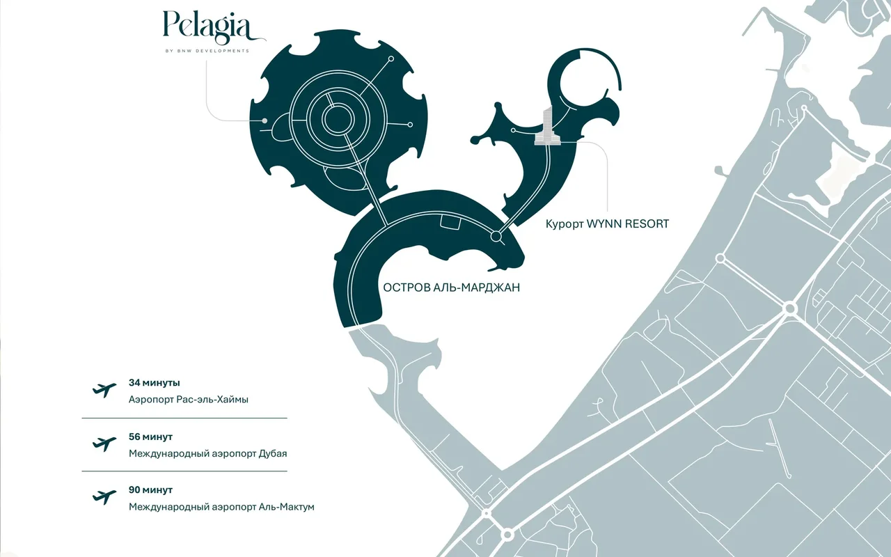 Апартаменты в комплексе Pelagia: Living with a Sea View on Al Marjan Island., Рас-эль-Хайма — 2