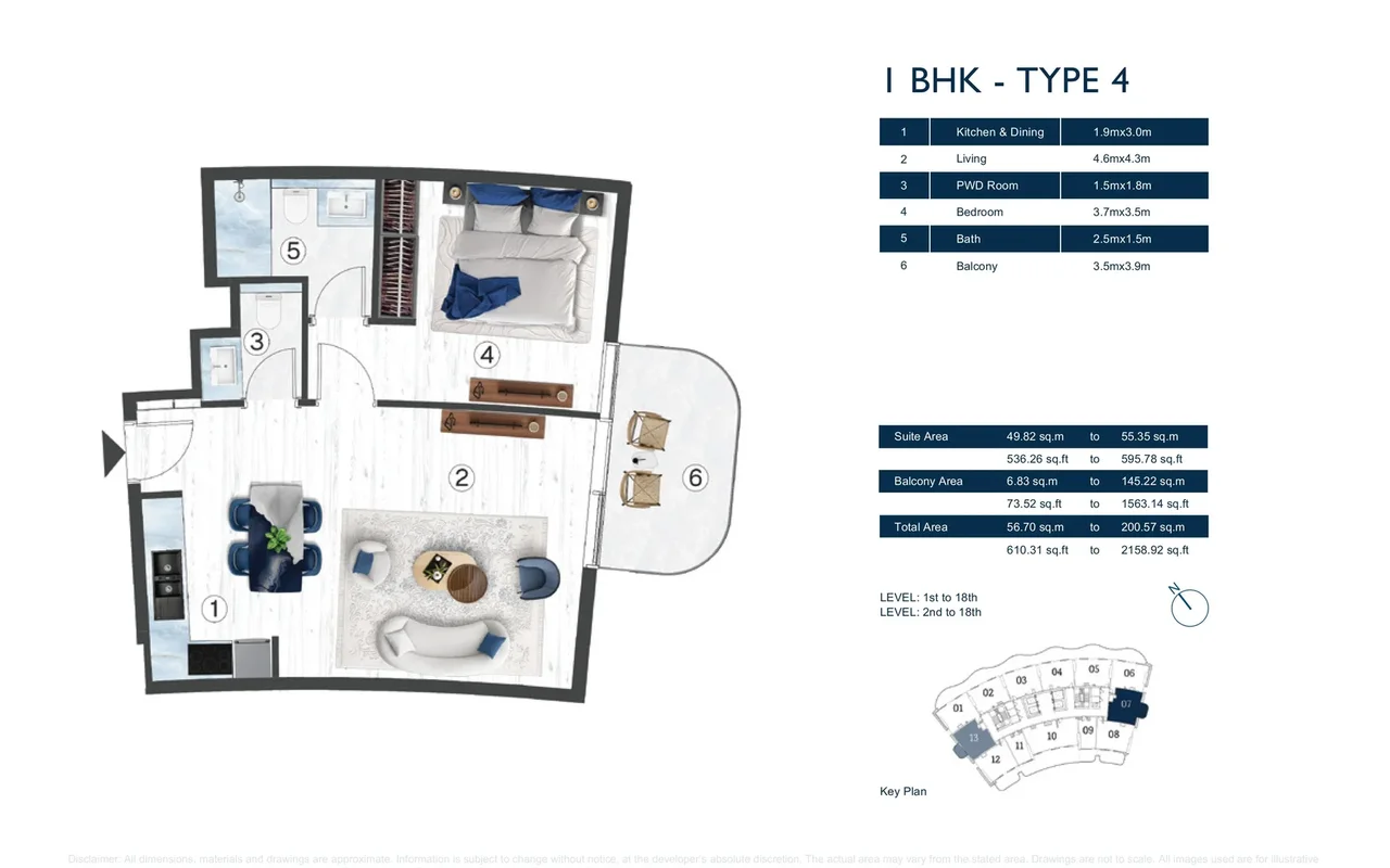 Апартаменты в комплексе Radisson Blu: A Premium Hotel and Branded Residences in RAK Central., Рас-эль-Хайма — 11