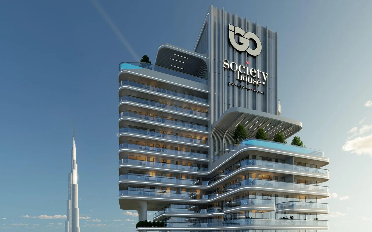 Апартаменты в комплексе Society House complex with rooftop terrace, rooftop bar and four gardens with panoramic views of ..., Дубай — 4
