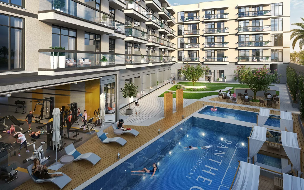 Residential complex New residence Elysee with a swimming pool and a spa, JVC, Dubai, UAE — 10